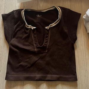 Urban outfitters brown crop top